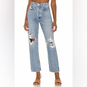 AGOLDE 90s crop mid rise